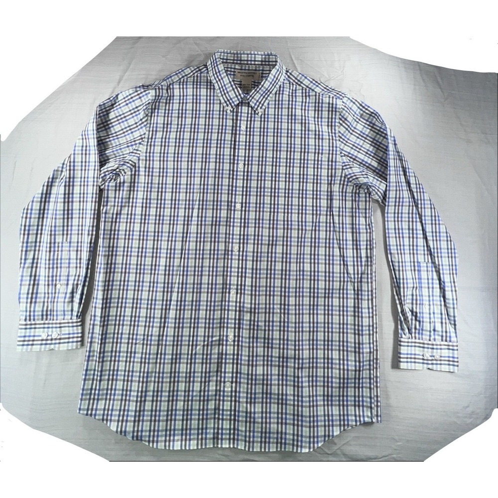 Duluth Trading Co Wrinkle Fighter Multicolor Plaid Button Up Shirt Mens SZ 2XLT - Picture 3 of 16